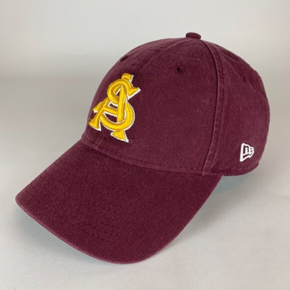 Arizona State Sun Devils Womens Maroon New Era 9Twenty Relaxed Fit Strapback Hat - Picture 1 of 5